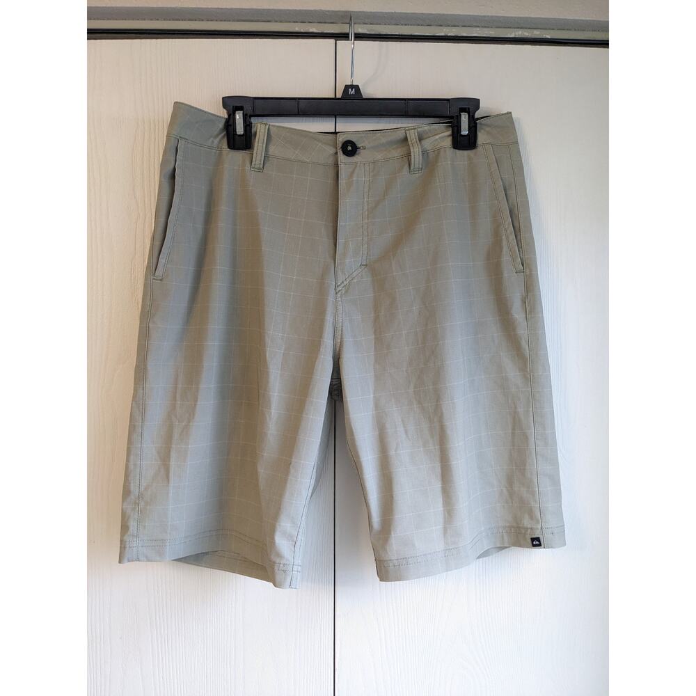 Quiksilver Dry Flight Men's Gray Board Short Casual Polyester Shorts Size 32